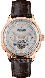 Ingersoll The Regent Srebrny/Skóra Ø47 mm I00303B