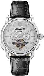 Ingersoll The New England Srebrny/Skóra Ø42 mm I00903B