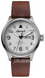 Ingersoll The Bateman Biały/Skóra Ø45 mm I01801