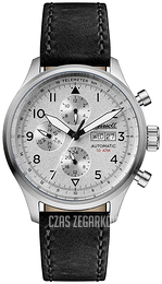 Ingersoll The Bateman Srebrny/Skóra Ø45 mm I01901