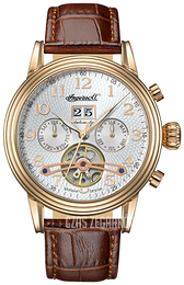 Ingersoll Srebrny/Skóra Ø44 mm IN2001RWH