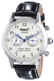 Ingersoll Srebrny/Skóra Ø45 mm IN4410WH