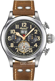 Ingersoll Bison Czarny/Skóra Ø45 mm IN4506BKCR