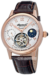 Ingersoll Srebrny/Skóra Ø45 mm IN5305RG