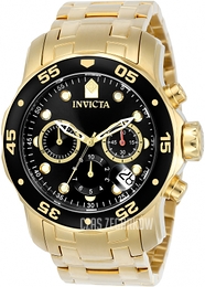 Invicta Pro Diver Czarny/Stal w odcieniu złota Ø48 mm 0072