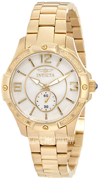 Invicta Angel Diamond Biały/18 karatowe żółte złoto Ø35 mm 0264