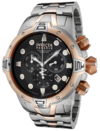 Invicta Reserve Czarny/Stal w kolorze różowego złota Ø47 mm 0643