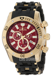 Invicta Sea Spider Czerwony/Stal w odcieniu złota Ø50 mm 10255