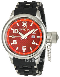 Invicta Russian Diver Czerwony/Stal Ø52 mm 1036