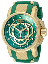 Invicta S1 Zielony/Stal w odcieniu złota Ø48 mm 10565