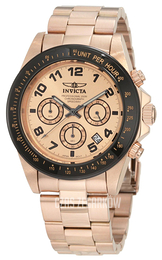 Invicta Speedway Różowe złoto/Stal w kolorze różowego złota Ø43 mm 10705