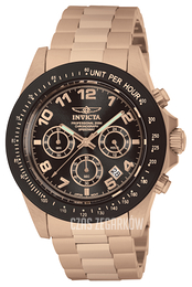 Invicta Speedway Brązowy/Stal w kolorze różowego złota Ø43 mm 10706