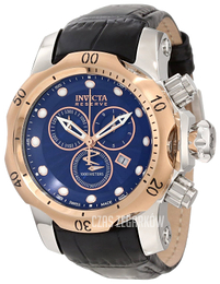 Invicta Venom Niebieski/Skóra Ø46 mm 10808