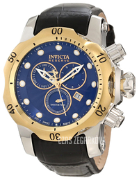 Invicta Venom Niebieski/Skóra Ø46 mm 10814