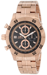 Invicta Specialty Czarny/Stal w kolorze różowego złota Ø45 mm 11278