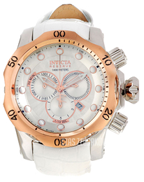 Invicta Venom Srebrny/Skóra Ø53.7 mm 11857