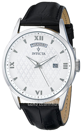 Invicta Vintage Srebrny/Skóra Ø45 mm 12242