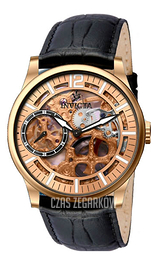 Invicta Vintage Różowe złoto/Skóra Ø44 mm 12407
