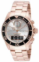 Invicta Pro Diver Srebrny/Stal w kolorze różowego złota Ø43 mm 12474