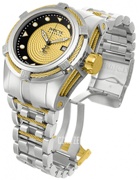 Invicta Bolt Żółte złoto/Stal Ø53 mm 12680