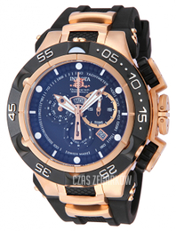 Invicta Subaqua Niebieski/Stal w kolorze różowego złota Ø50 mm 12888