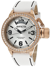 Invicta Corduba Srebrny/Skóra Ø40 mm 12969