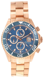 Invicta Pro Diver Niebieski/Stal w kolorze różowego złota Ø47 mm 13012