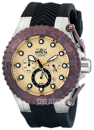 Invicta Pro Diver Żółte złoto/Guma Ø48 mm 14091