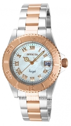 Invicta Angel Biały/Stal w kolorze różowego złota Ø40 mm 14367