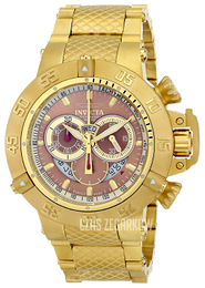 Invicta Subaqua Brązowy/Stal w odcieniu złota Ø50 mm 14455