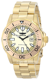 Invicta Pro Diver Szampański/Stal w odcieniu złota Ø43 mm 15032