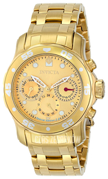 Invicta Pro Diver Szampański/Stal w odcieniu złota Ø38 mm 15036