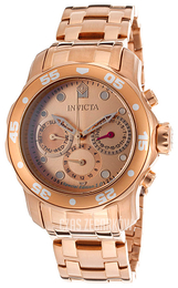 Invicta Pro Diver Różowe złoto/Stal w kolorze różowego złota Ø38 mm 15037