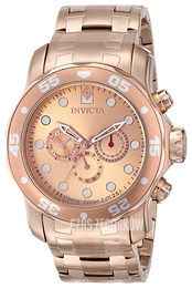 Invicta Pro Diver Różowe złoto/Stal w kolorze różowego złota Ø48 mm 15047