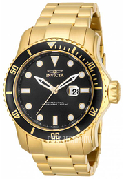 Invicta Pro Diver Czarny/Stal w odcieniu złota Ø48.8 mm 15351