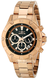 Invicta Specialty Czarny/Stal w kolorze różowego złota Ø45 mm 15607