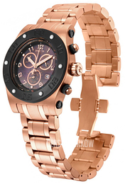 Invicta Speedway Czarny/Stal w kolorze różowego złota Ø45 mm 15768