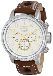 Invicta Biały/Skóra Ø48 mm 16010