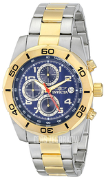 Invicta Niebieski/Stal w odcieniu złota Ø45 mm 16082