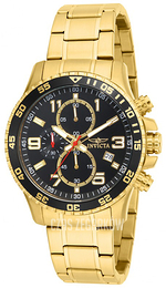 Invicta Specialty Czarny/Stal w odcieniu złota Ø45 mm 16932