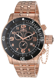 Invicta Specialty Czarny/Stal w kolorze różowego złota Ø48 mm 16937