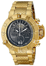 Invicta Subaqua Czarny/Stal w odcieniu złota Ø50 mm 17616