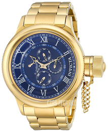 Invicta Russian Diver Niebieski/Stal w odcieniu złota Ø52 mm 17667