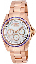 Invicta Speedway Biały/Stal w kolorze różowego złota Ø39.5 mm 17715