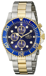 Invicta Pro Diver Niebieski/Pozlacana Ø43 mm 1773