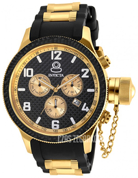 Invicta Russian Diver Czarny/Stal w odcieniu złota Ø51.5 mm 17818