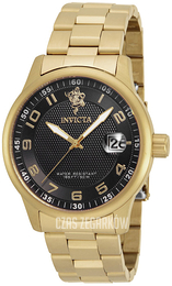 Invicta Czarny/Stal w odcieniu złota Ø44 mm 17918