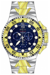 Invicta Jason Taylor Niebieski/Stal w odcieniu złota Ø50 mm 18335