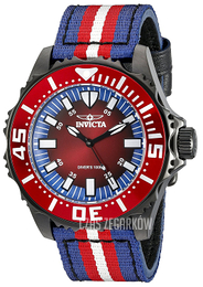 Invicta Pro Diver Wielokolorowy/Skóra Ø44 mm 18617