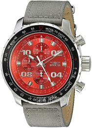 Invicta Aviator Czerwony/Skóra Ø50 mm 18780